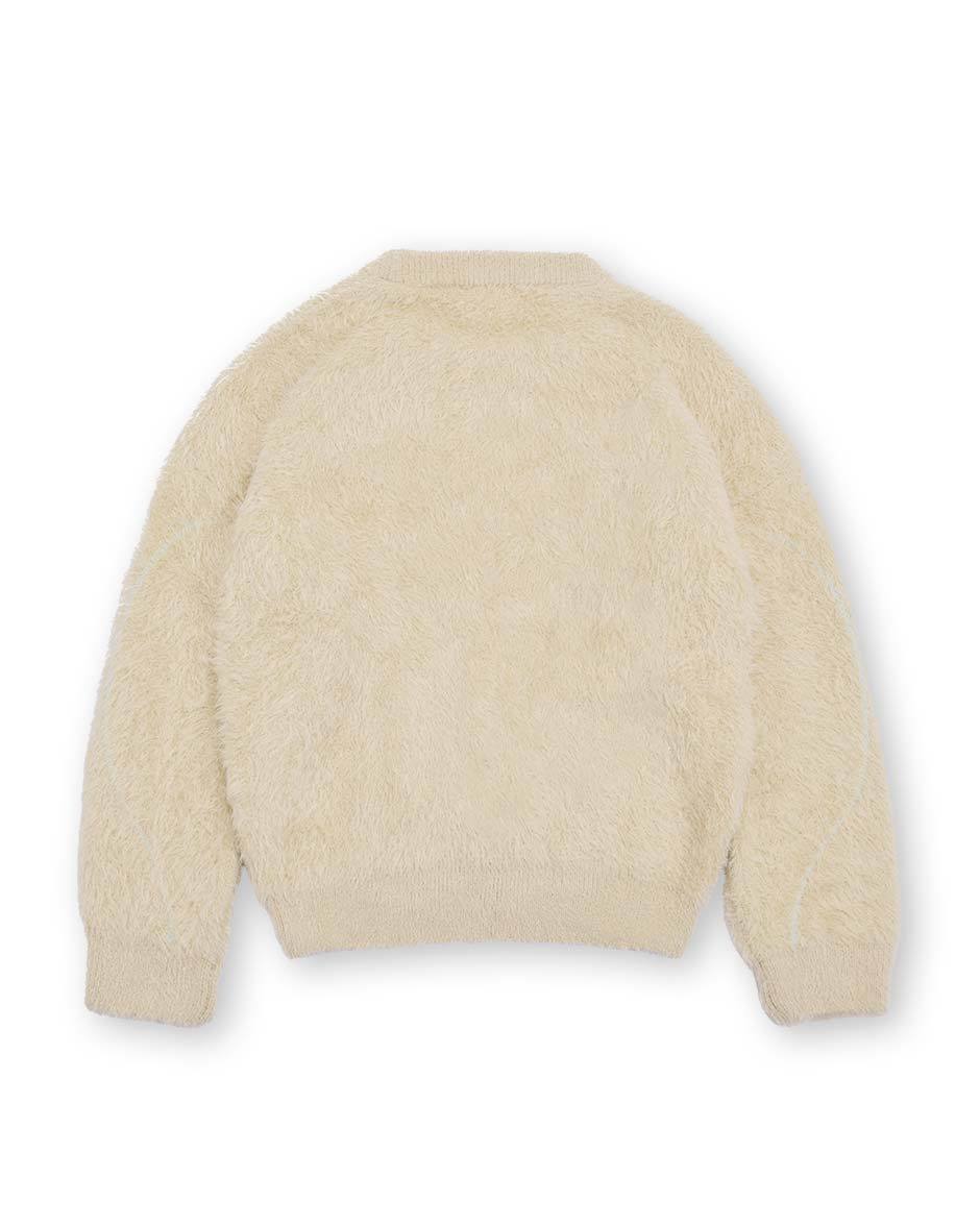Fusion Mohair Sweater Beige-IYAMIUIO