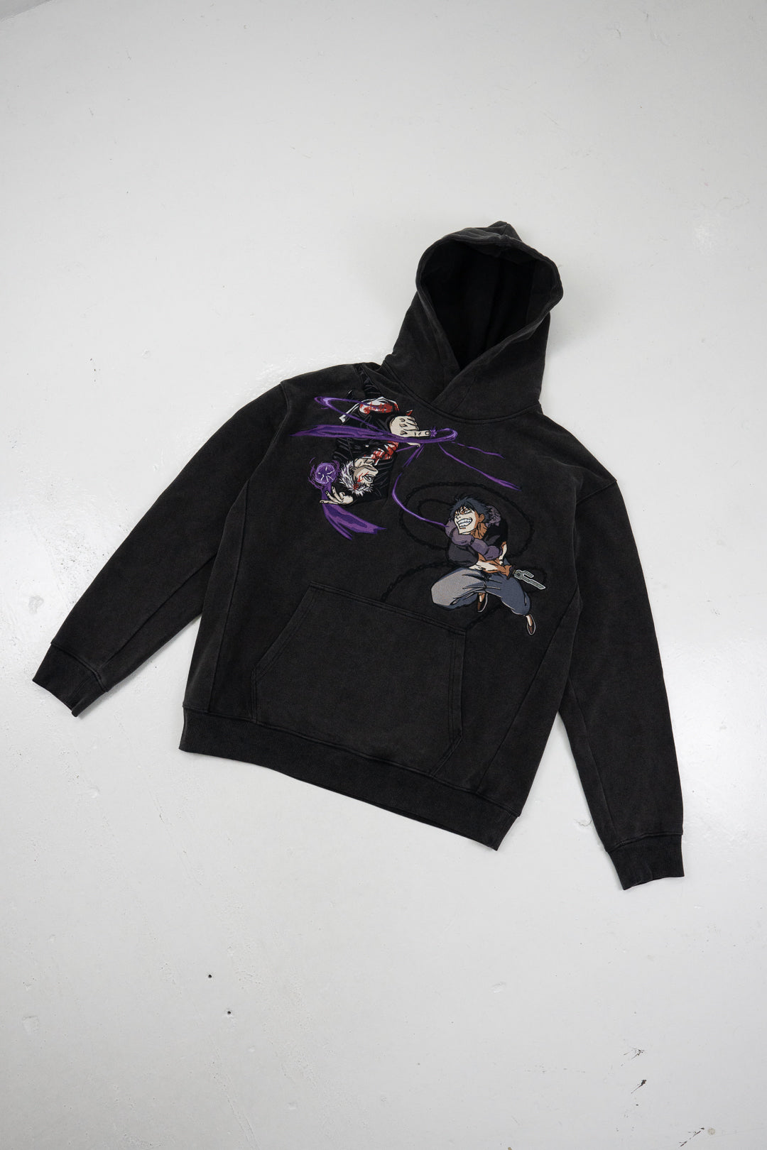 JJK Embroidered Hoodie-IYAMIUIO