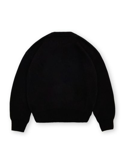 Echoes Knit Sweater Black-IYAMIUIO