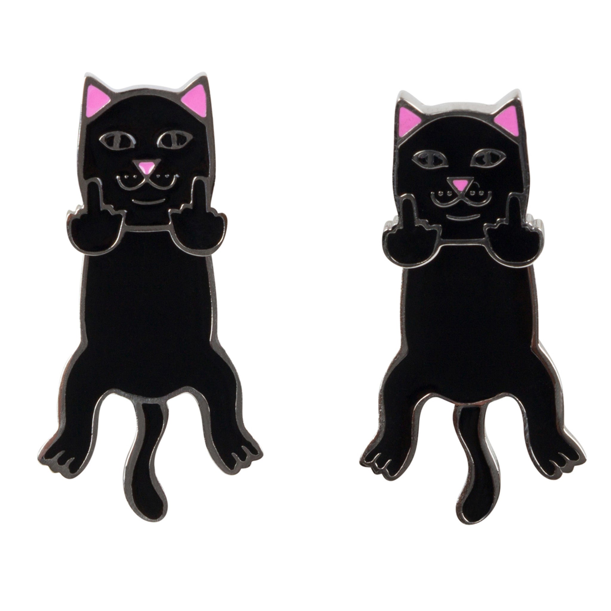Naughty Jerm Earrings (Black)-IYAMIUIO
