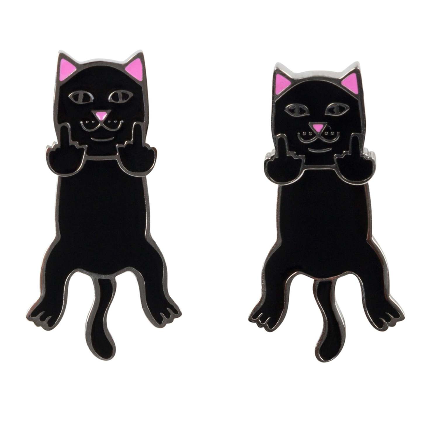 Naughty Jerm Earrings (Black)-IYAMIUIO