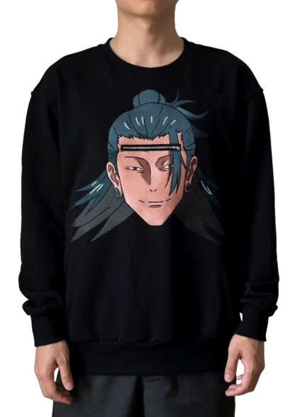 Geto Zipper Sweatshirt-JJK-IYAMIUIO