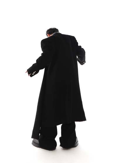 Fashion High Shoulder Long Jacket-IYAMIUIO