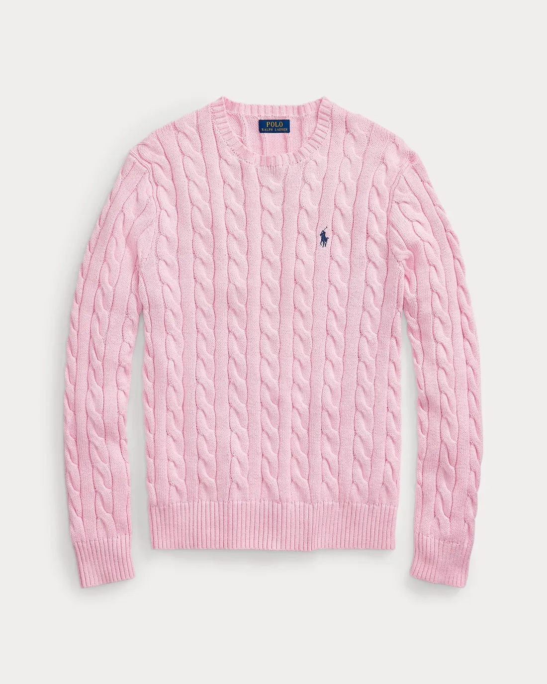 Cable-knit cotton sweater