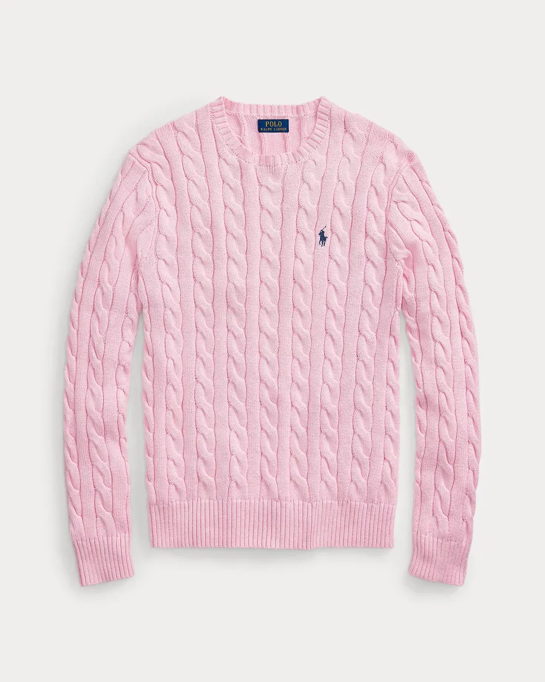 Cable-knit cotton sweater