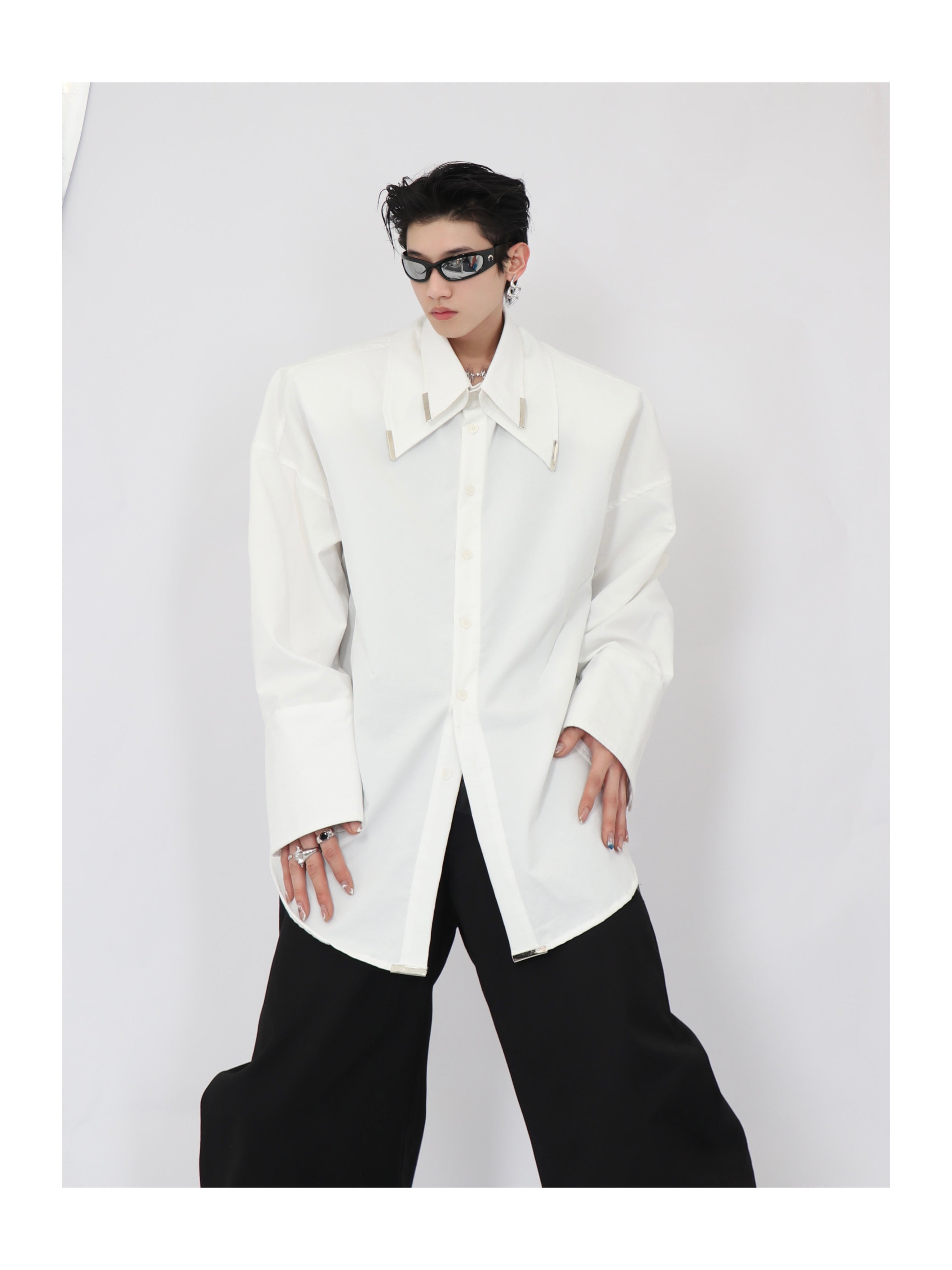 Double White Shirt-IYAMIUIO