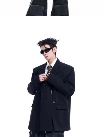 【24s Oct.】Men’s Split Hem Blazer-IYAMIUIO