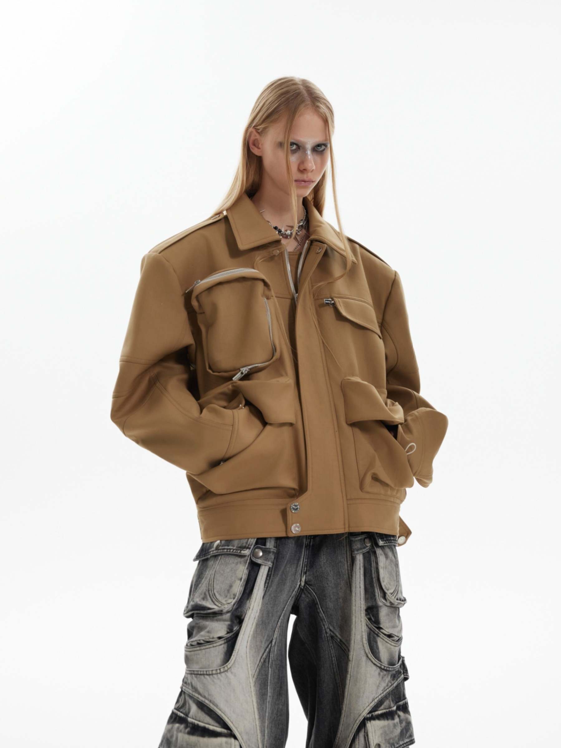 【24s Oct.】Heavy Duty Multi-pocket Functional Work Jacket-IYAMIUIO