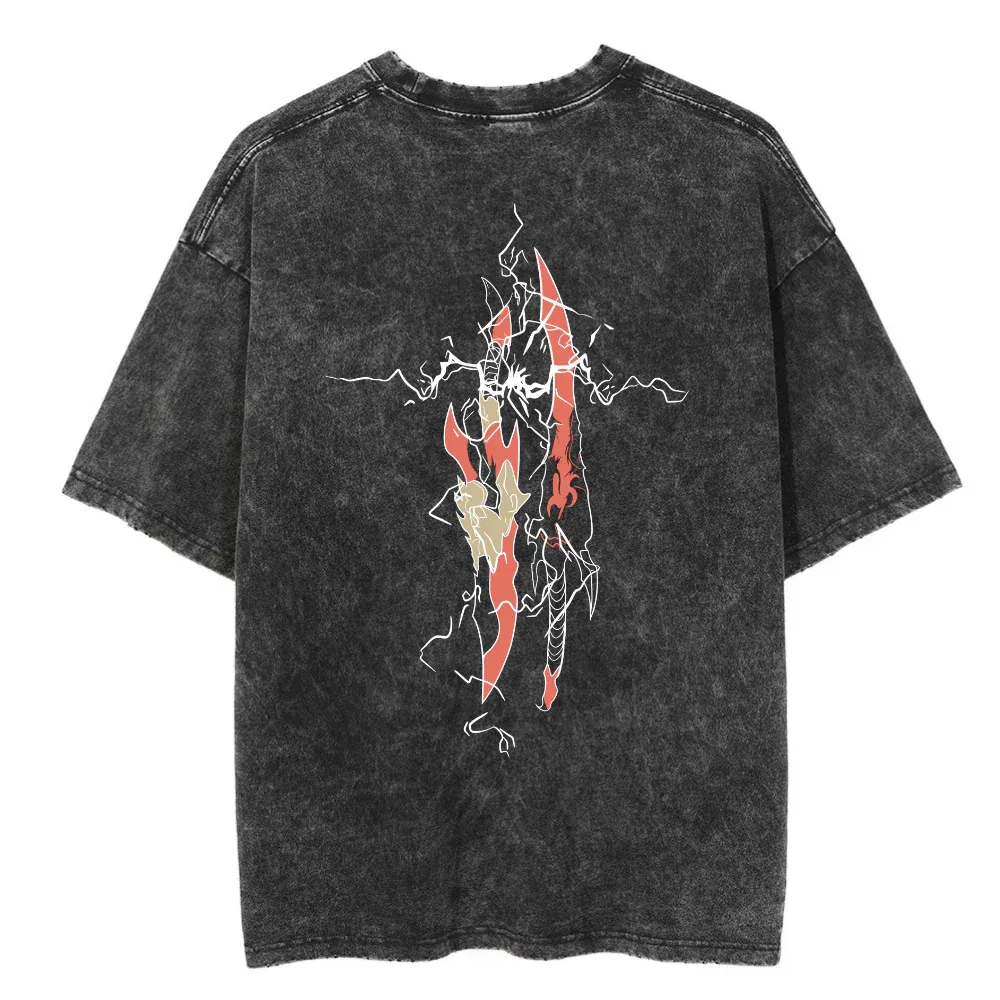 SUNG JIN WOO Vintage Washed Tee-Solo LVL-IYAMIUIO