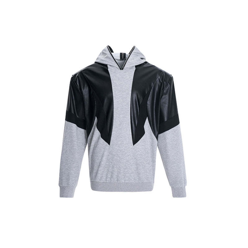 【24s Sep.】PU Leather Hoodie Jacket-IYAMIUIO