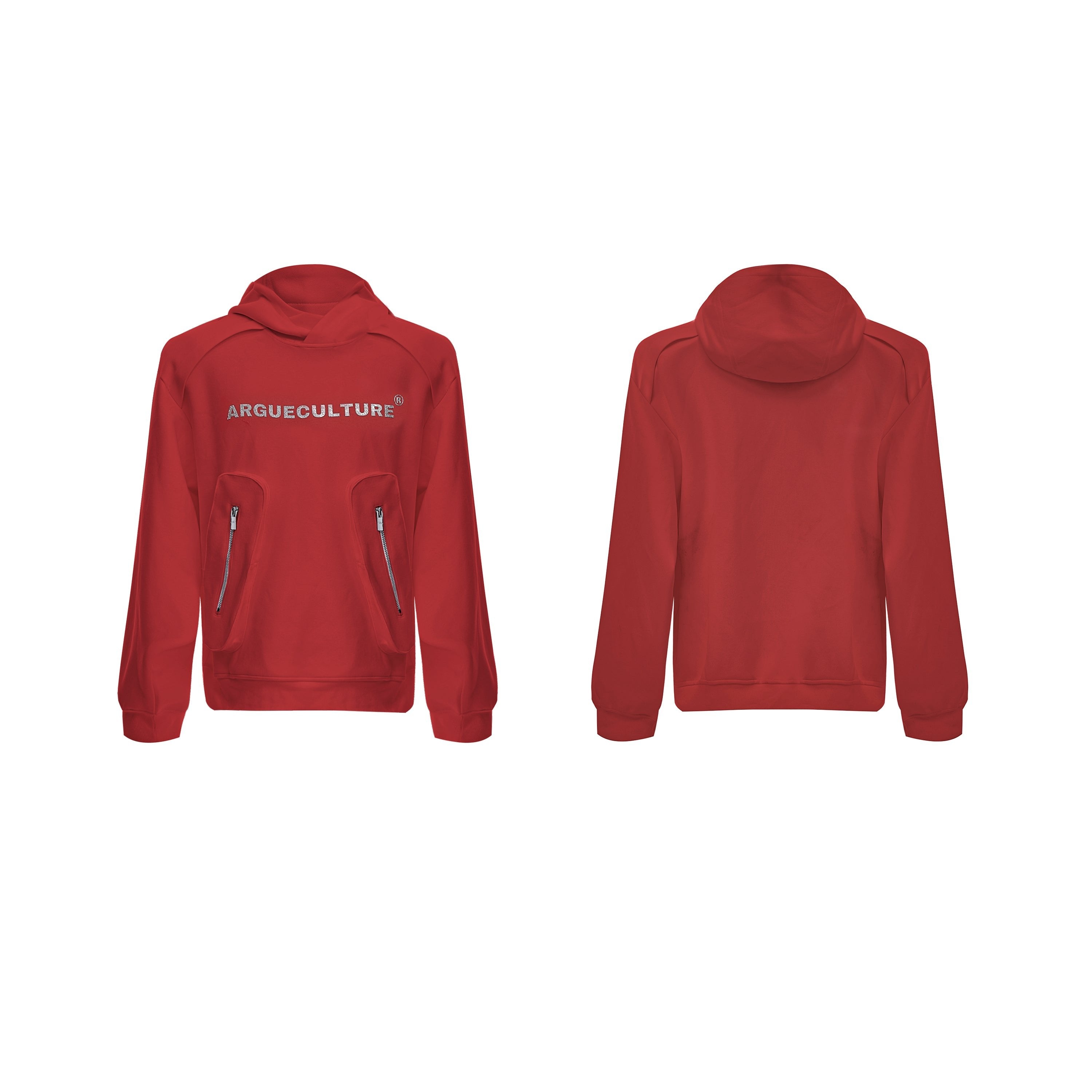 【24s Oct.】Simple Pocket Padded Shoulder Hoodie-IYAMIUIO