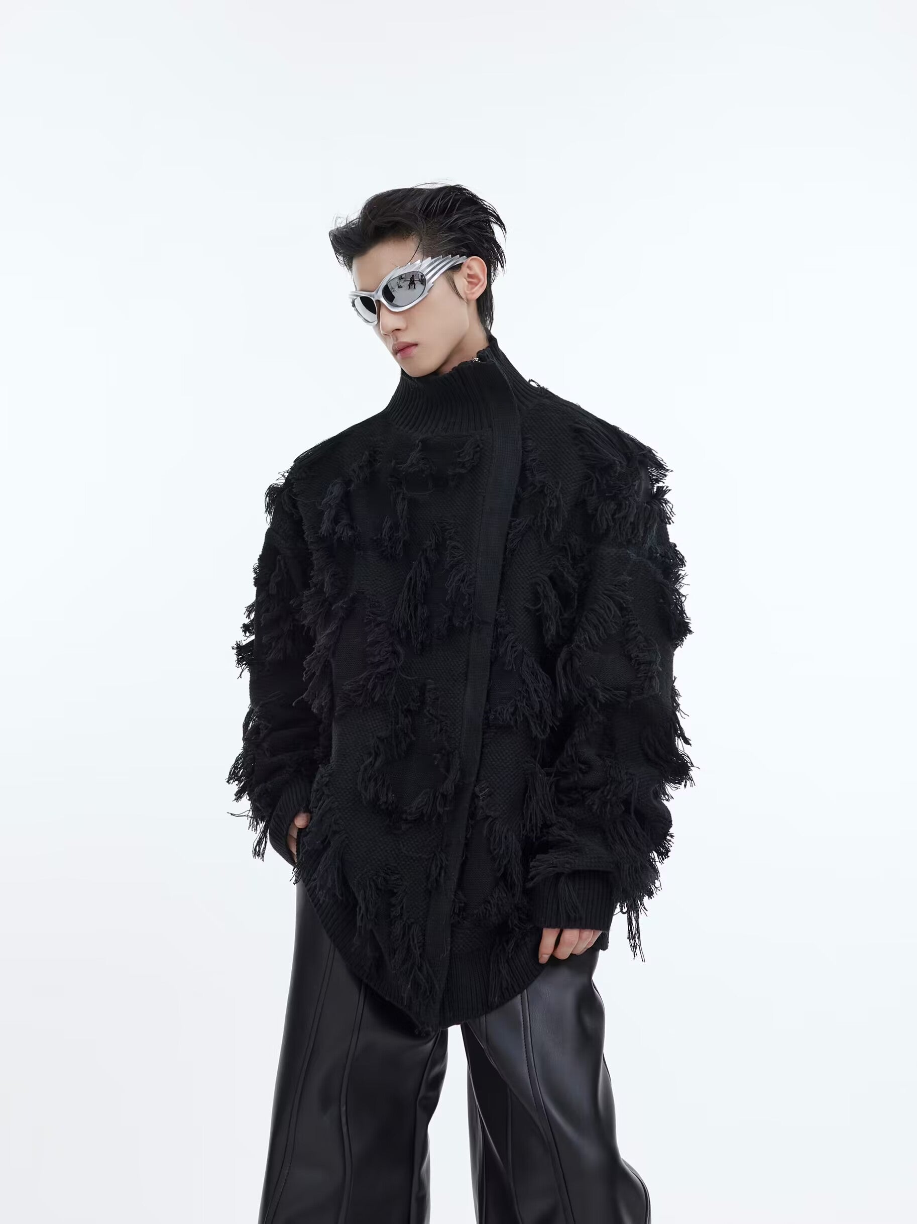 【24s Oct.】Tassel Jacquard Thickened Knitted Sweater-IYAMIUIO