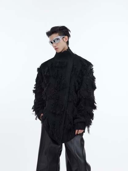 【24s Oct.】Tassel Jacquard Thickened Knitted Sweater-IYAMIUIO