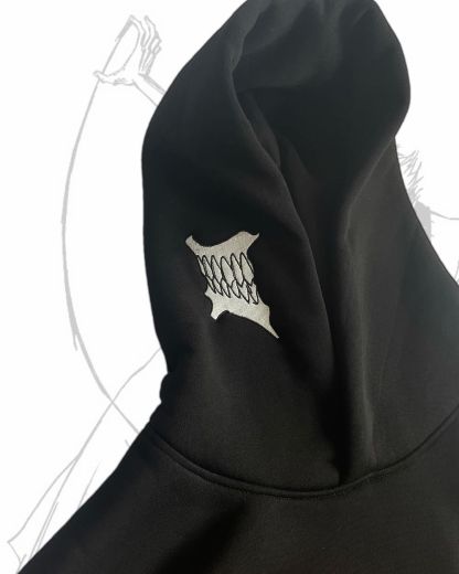 Grimmjow Embroidery Hoodie-Bleac.h-IYAMIUIO