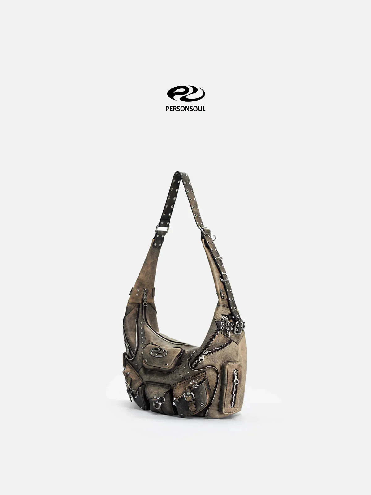 Personsoul Sheepskin Shoulder Bag Small-IYAMIUIO