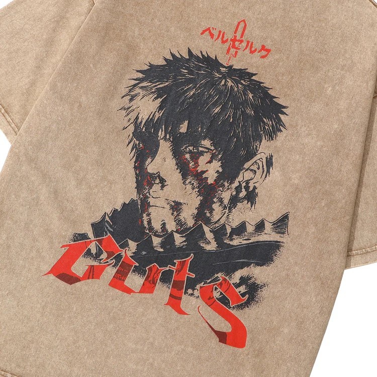 THE STRUGGLER EMBROIDERED ACID WASH TEE-B.K-IYAMIUIO