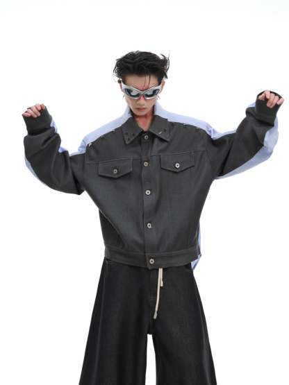 【24s Oct.】Studded Deconstructed Irregular Shirt-IYAMIUIO