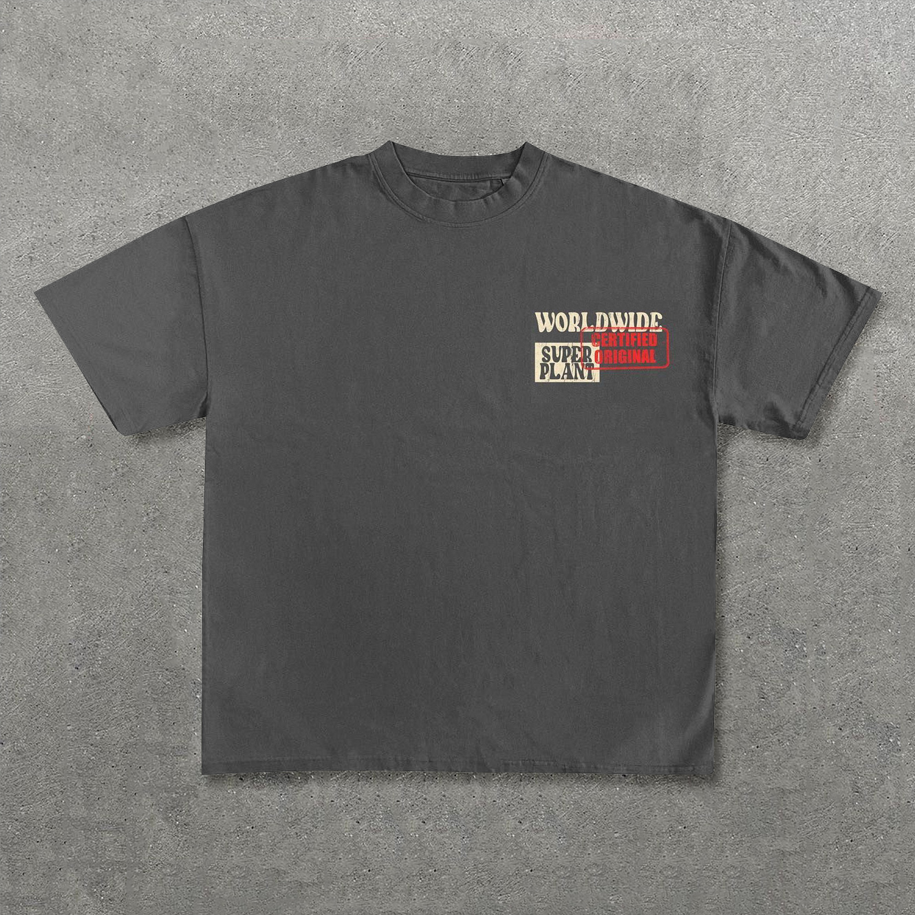 Floral & Letters Print Short Sleeve T-Shirt-IYAMIUIO