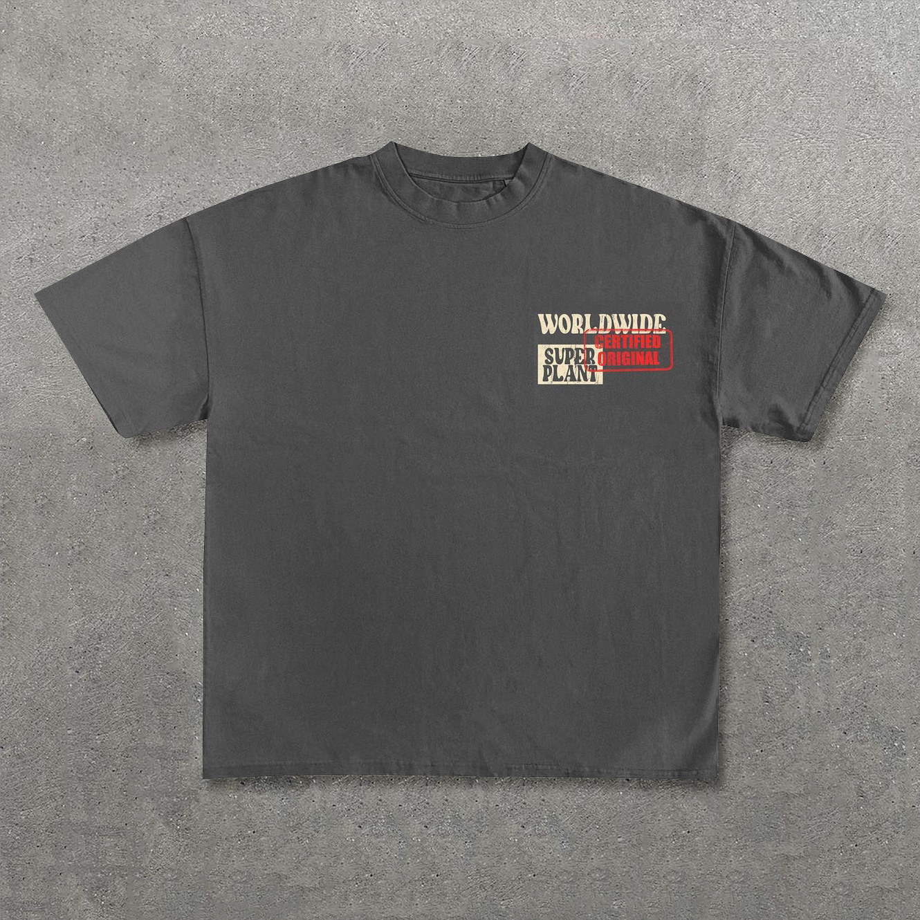 Floral & Letters Print Short Sleeve T-Shirt-IYAMIUIO