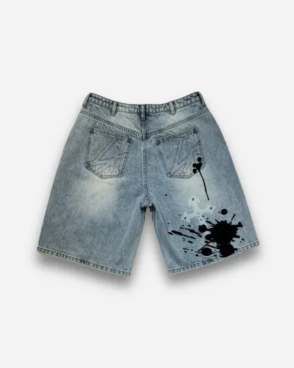 Fangs Studded Shorts-IYAMIUIO