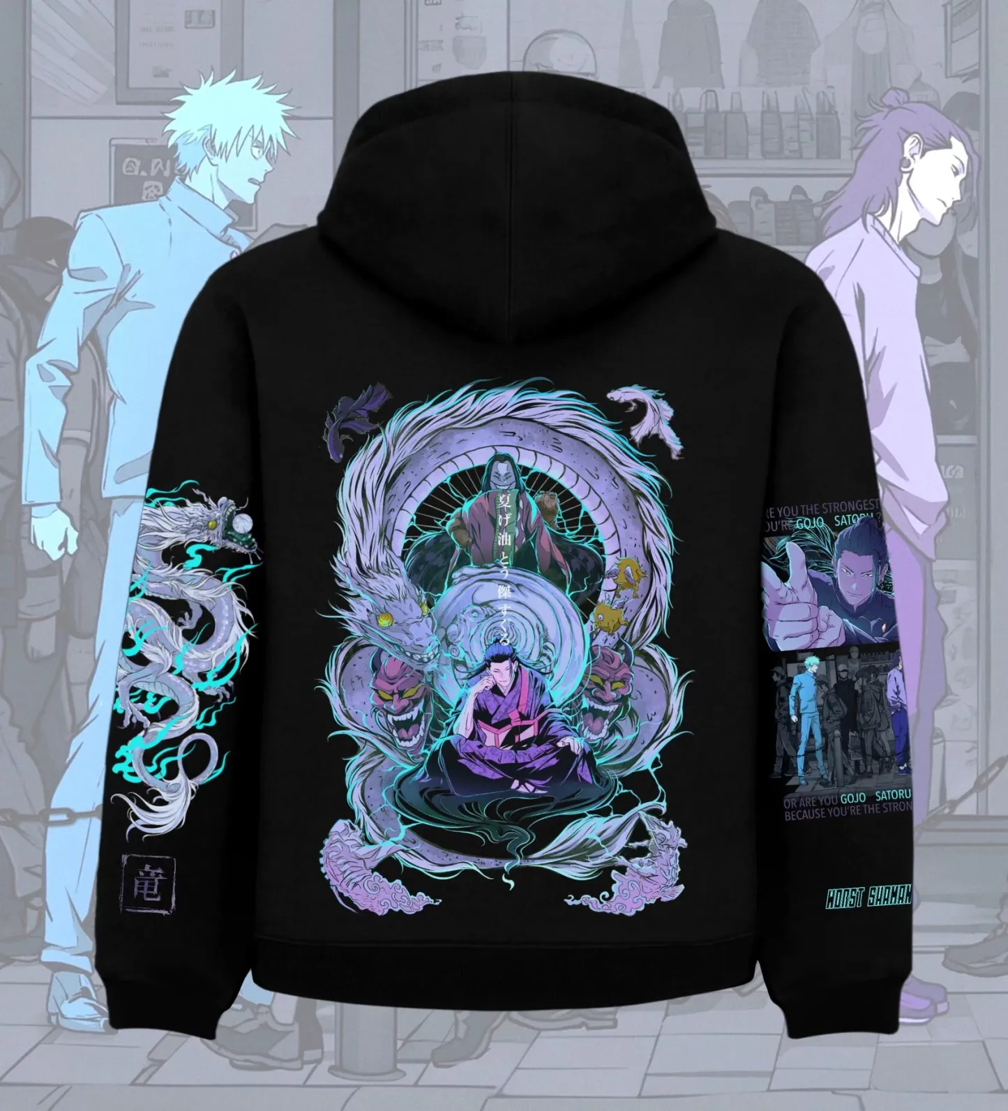 JJK Reversible Hoodie-IYAMIUIO