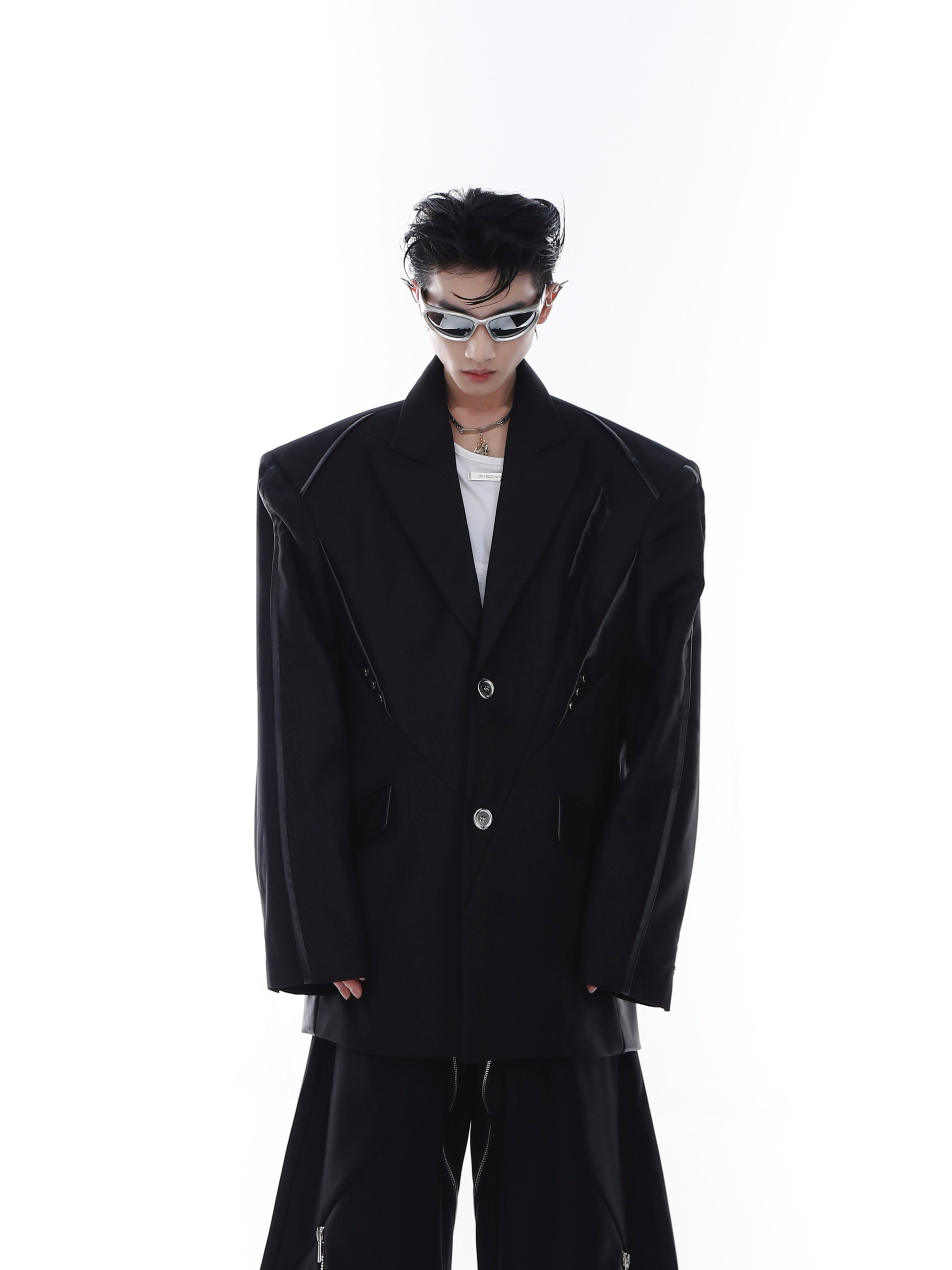 【23s Feb.】PU Shoulder Pad Jacket-IYAMIUIO