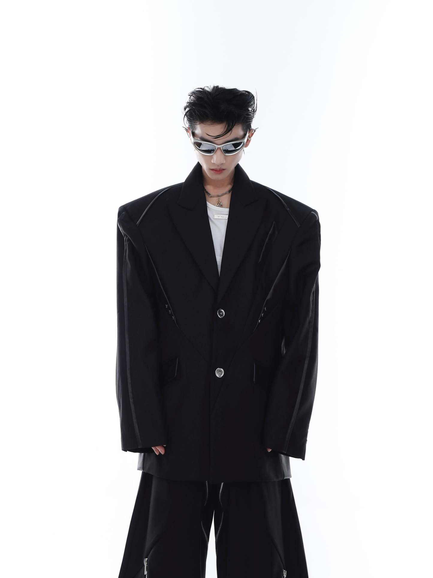 【23s Feb.】PU Shoulder Pad Jacket-IYAMIUIO