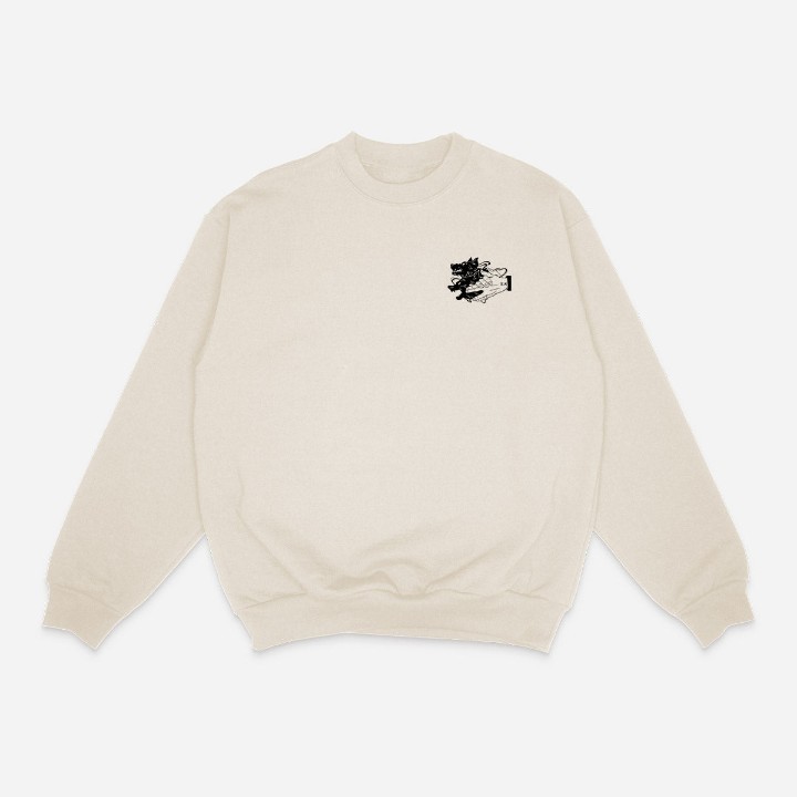 Dogs Embroidery Crewneck -JJK-IYAMIUIO