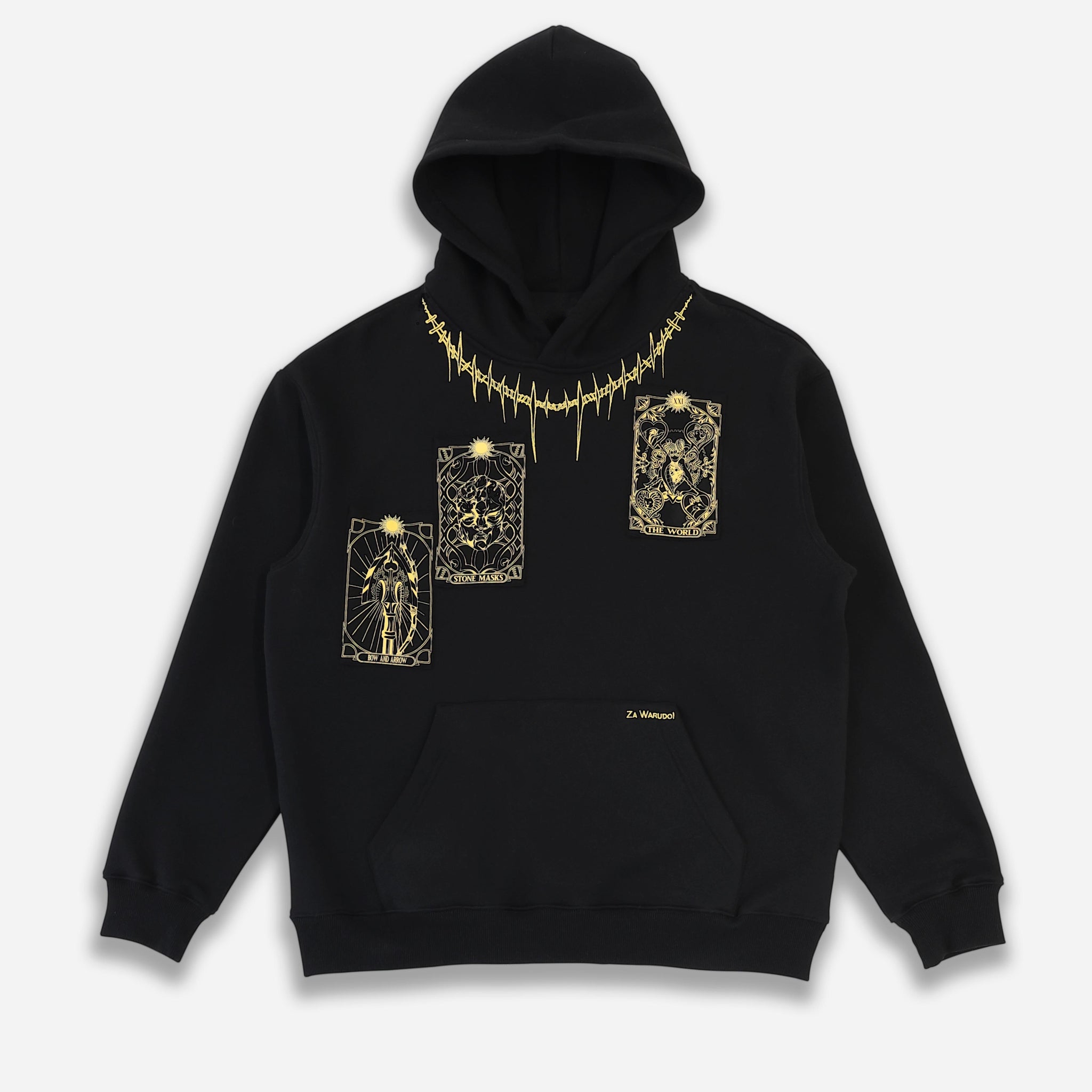 Dio Brando Embroidery Hoodie-JO.JO-IYAMIUIO