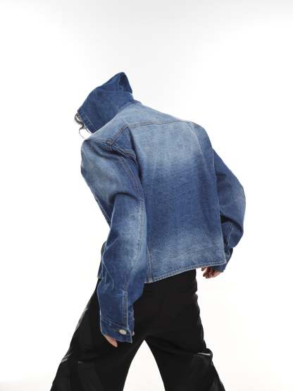 【23s Jun.】Padded Hooded Denim Jacket-IYAMIUIO