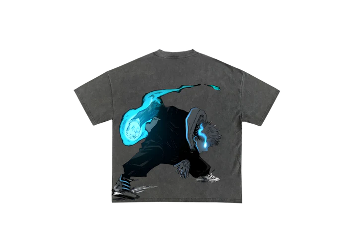 Yuji Black flash Tee - JJK-IYAMIUIO