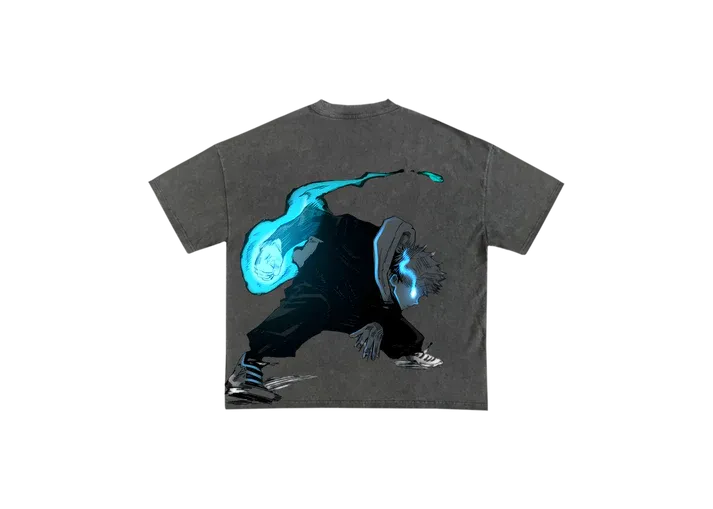 Yuji Black flash Tee - JJK-IYAMIUIO