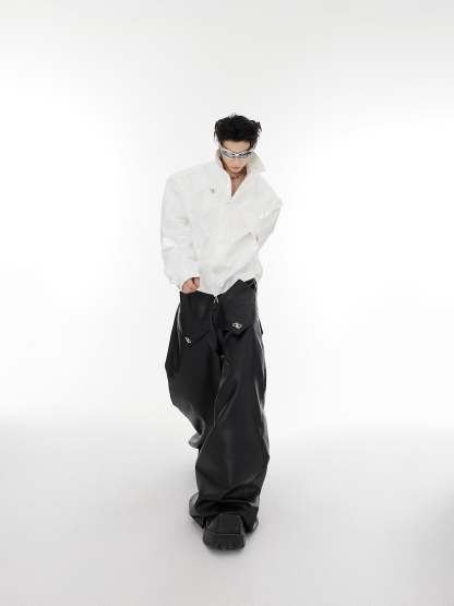 【23s August.】Streamer Shoulder Pad Jacket-IYAMIUIO