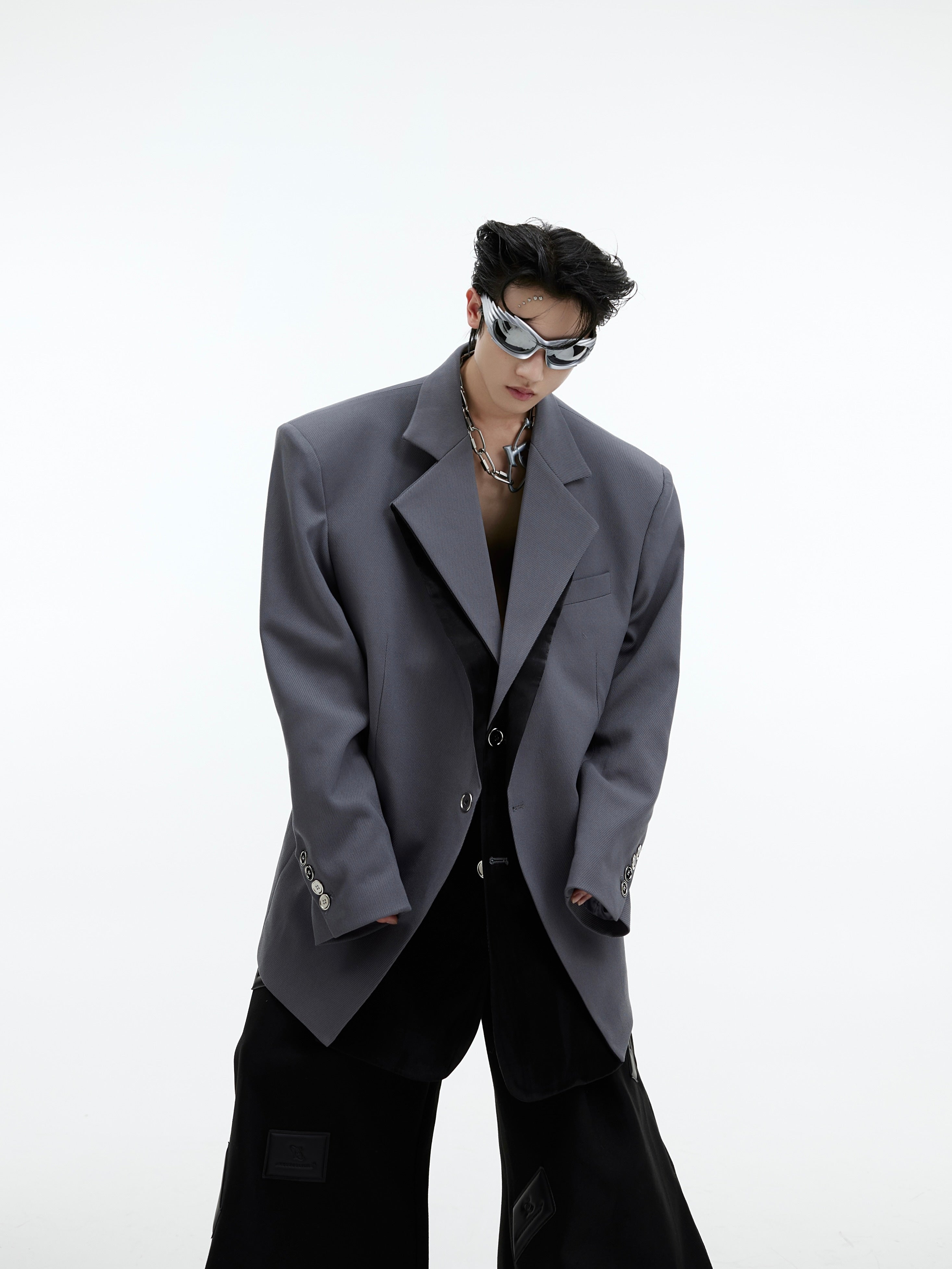 【23s September.】Structured Paneled Blazer-IYAMIUIO