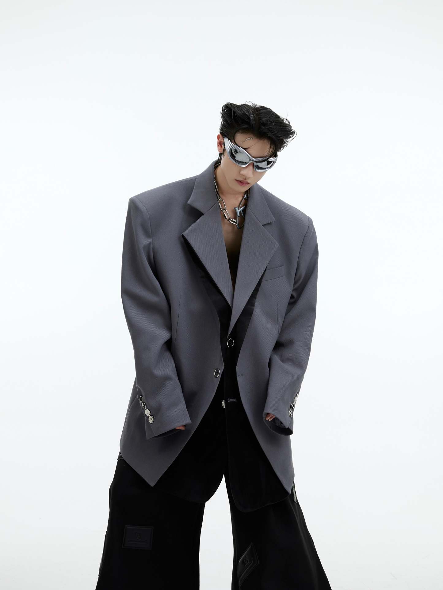 【23s September.】Structured Paneled Blazer-IYAMIUIO