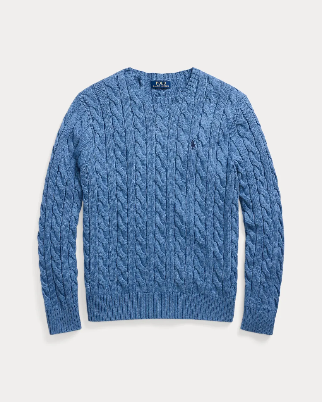 Cable-knit cotton sweater