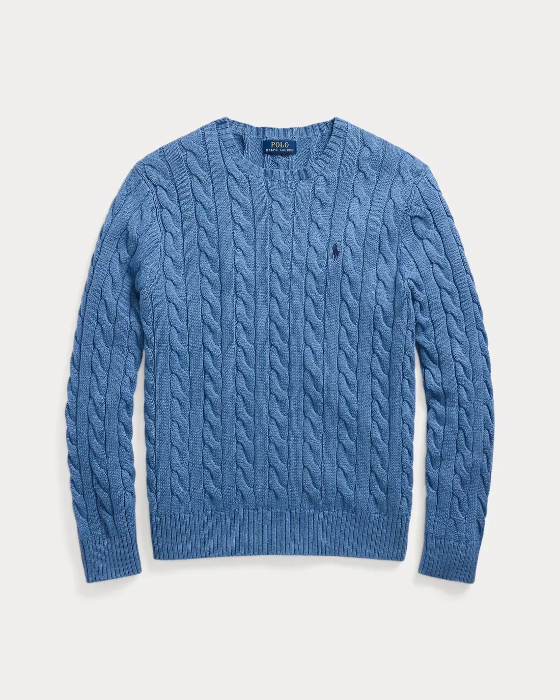 Cable-knit cotton sweater