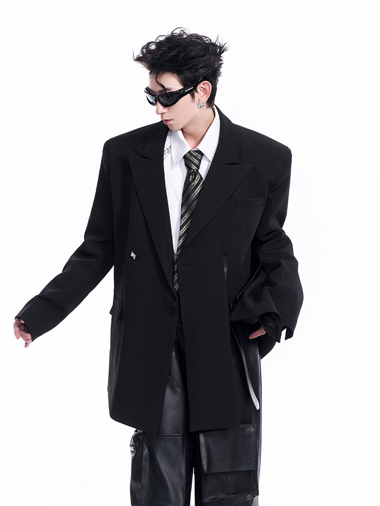 【24s Oct.】Men’s Split Hem Blazer-IYAMIUIO