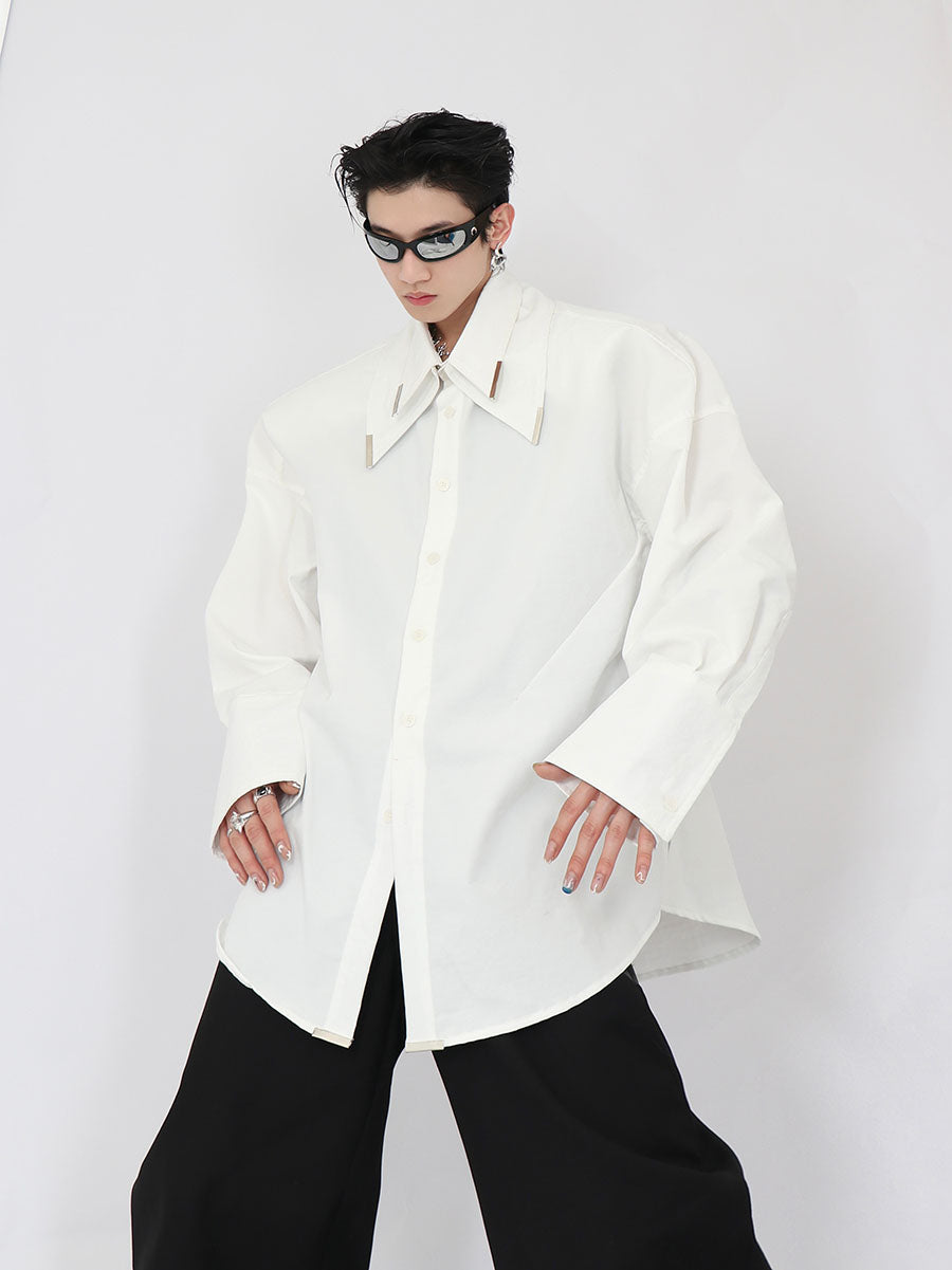 Double White Shirt-IYAMIUIO