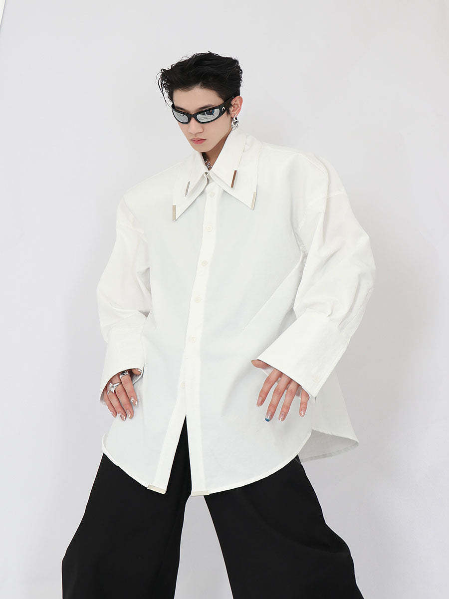 Double White Shirt-IYAMIUIO