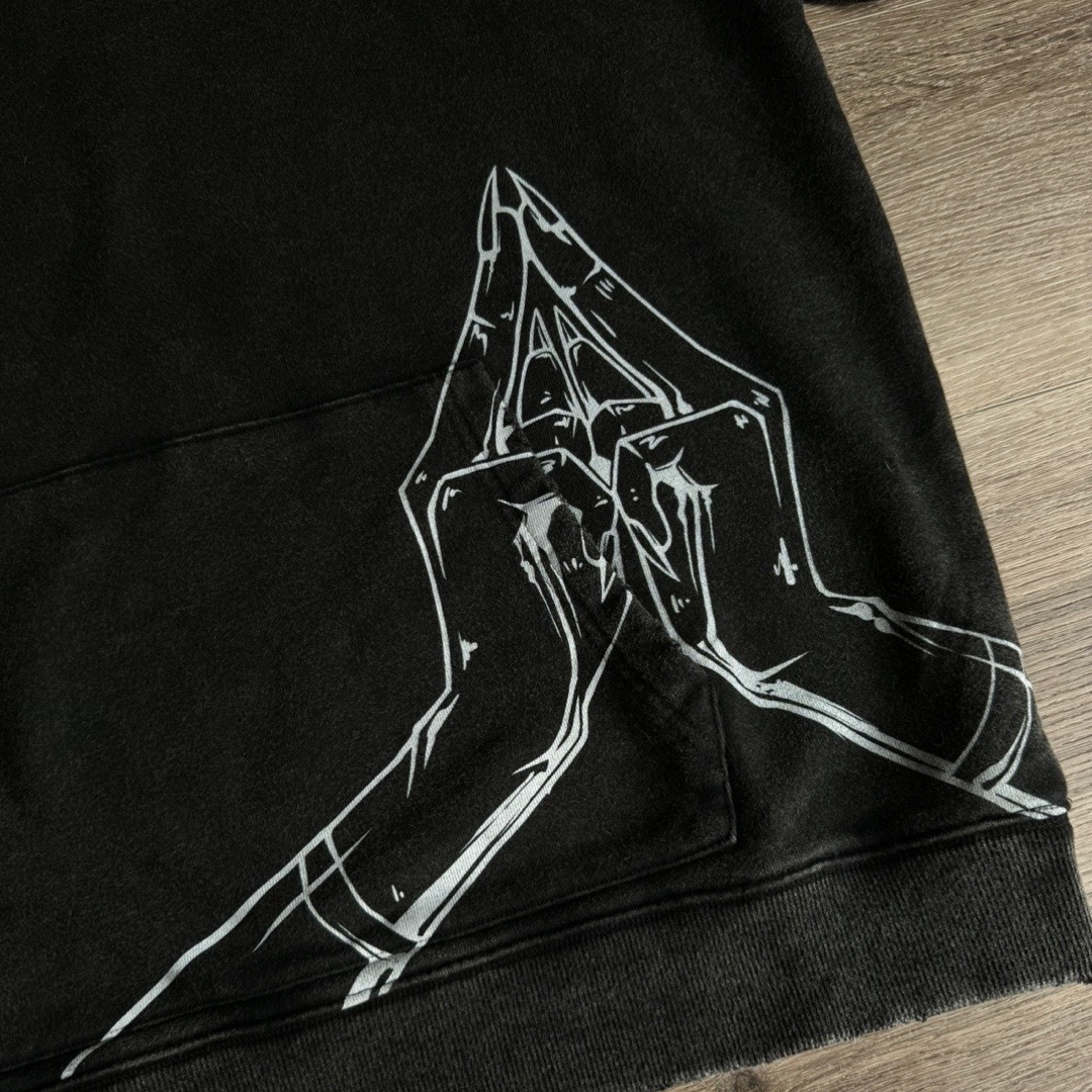 JJK Vintage Washed Hoodie-IYAMIUIO