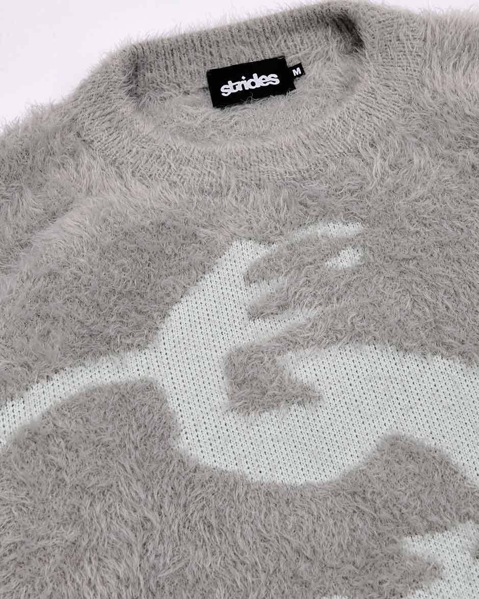 Fusion Mohair Sweater Grey-IYAMIUIO