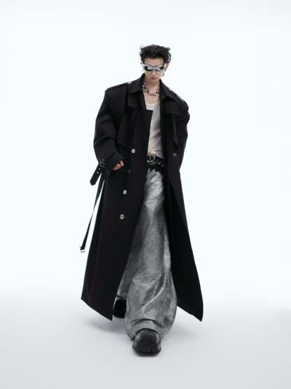 【24s Oct.】Double-Breasted Trench Coat-IYAMIUIO