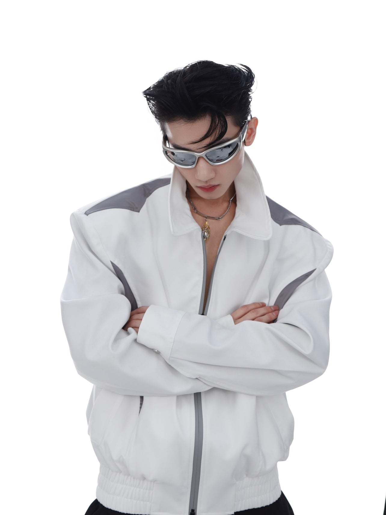 【23s Mar.】Shoulder Pads Thin Jacket-IYAMIUIO