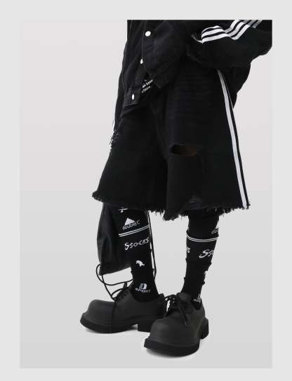 【New】Big Toe Platform Leather Shoes-IYAMIUIO