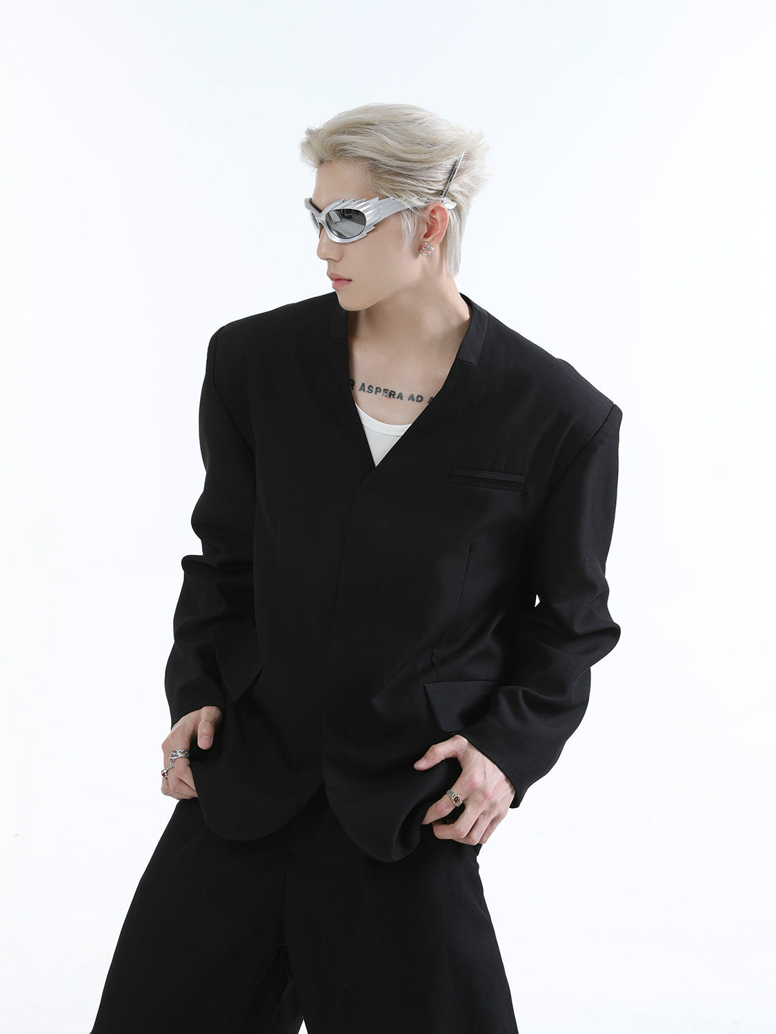 【24s Aug.】Casual Simple Large V-neck Suit-IYAMIUIO