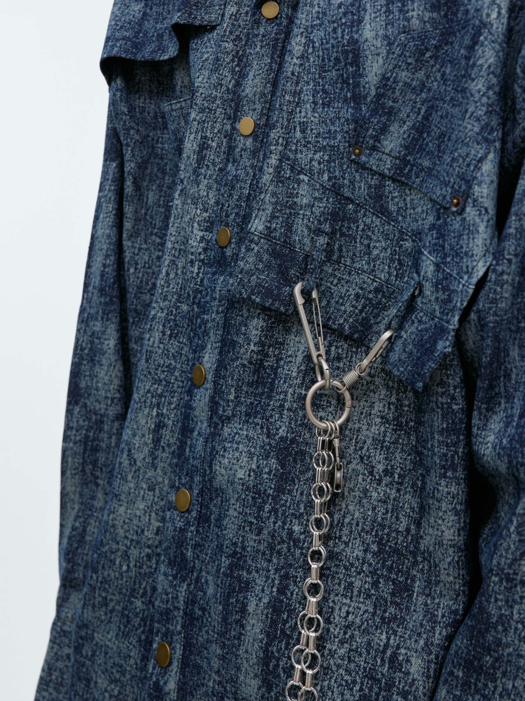 【24s Sep.】Deconstructed Distressed Gradient Vintage Shirt-IYAMIUIO