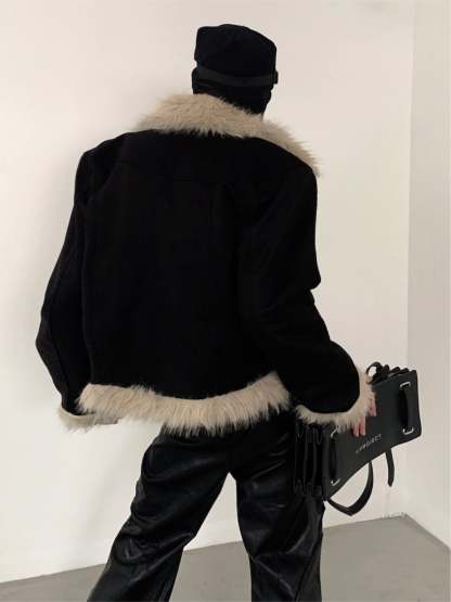 【23s December.】Retro Fur Collar Design Jacket-IYAMIUIO