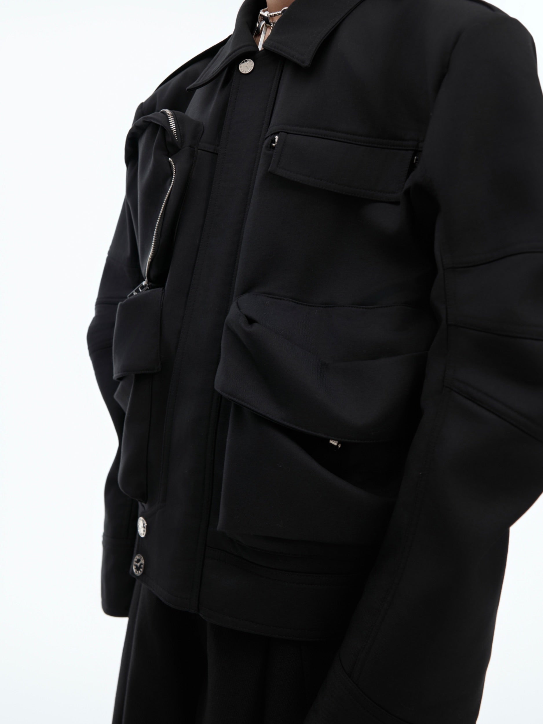 【24s Oct.】Heavy Duty Multi-pocket Functional Work Jacket-IYAMIUIO