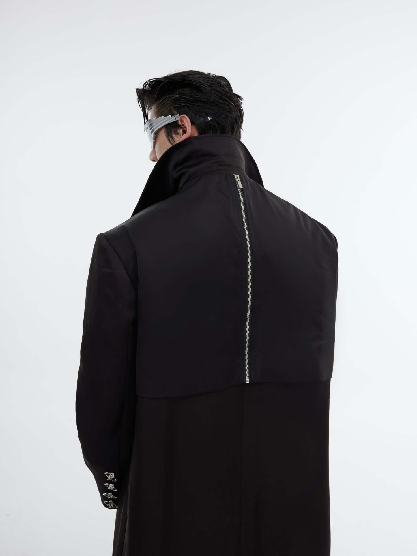 【23s October.】Double Layer Deconstructed Shoulder Padded Coat-IYAMIUIO